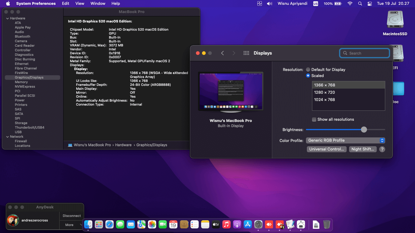 Lenovo Thinkpad X260 4th Dual Battery [SkyLake   Intel HD 520 + PS2]   OpenCore 4